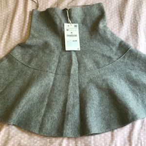 Zara skater wool skirt NWT